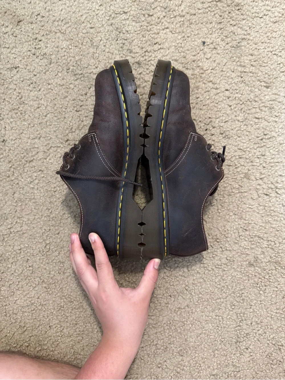 Dr. Martens 1461 Made in England Wax Commander Leather Oxfords